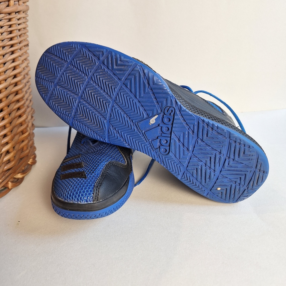 Adidas Dual Threat Blue Black Basketball Sneakers Size 8 Very Good Condotion - Picture 3 of 5